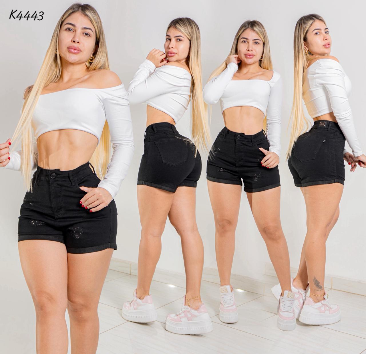 Short Stretch Negro - Ref K4443 - K4443-01.jpg