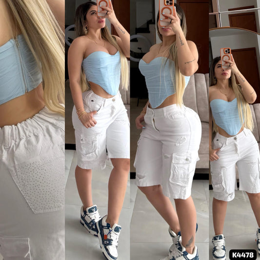 Short Bíker Blanco - Ref K4478 - K4478-01.jpg