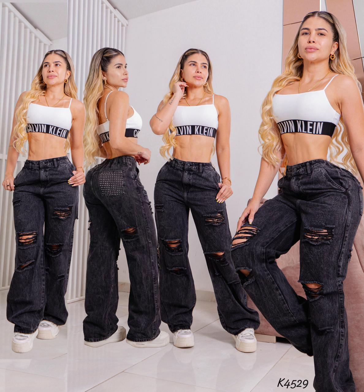 Jeans Mom Fit Rígido Gris - Ref K4529 - K4529-01.jpg
