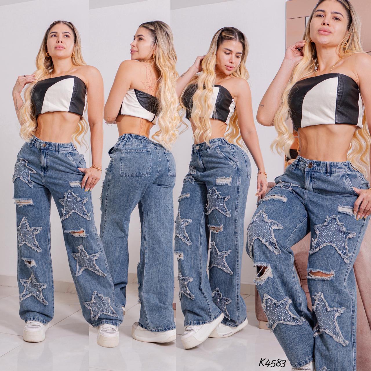 Jeans Mom Fit Rígido - Ref K4583 - K4583-01.jpg