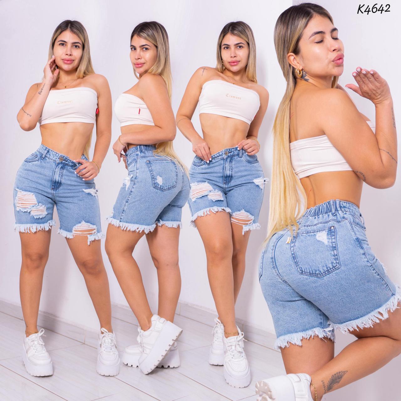 Short Bíker Rígido Claro - Ref K4642 - K4642-01.jpg