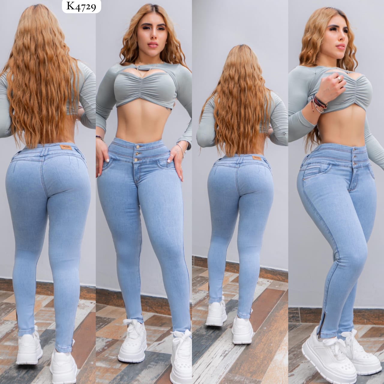 Skinny Azul Claro Strech - Ref K4729