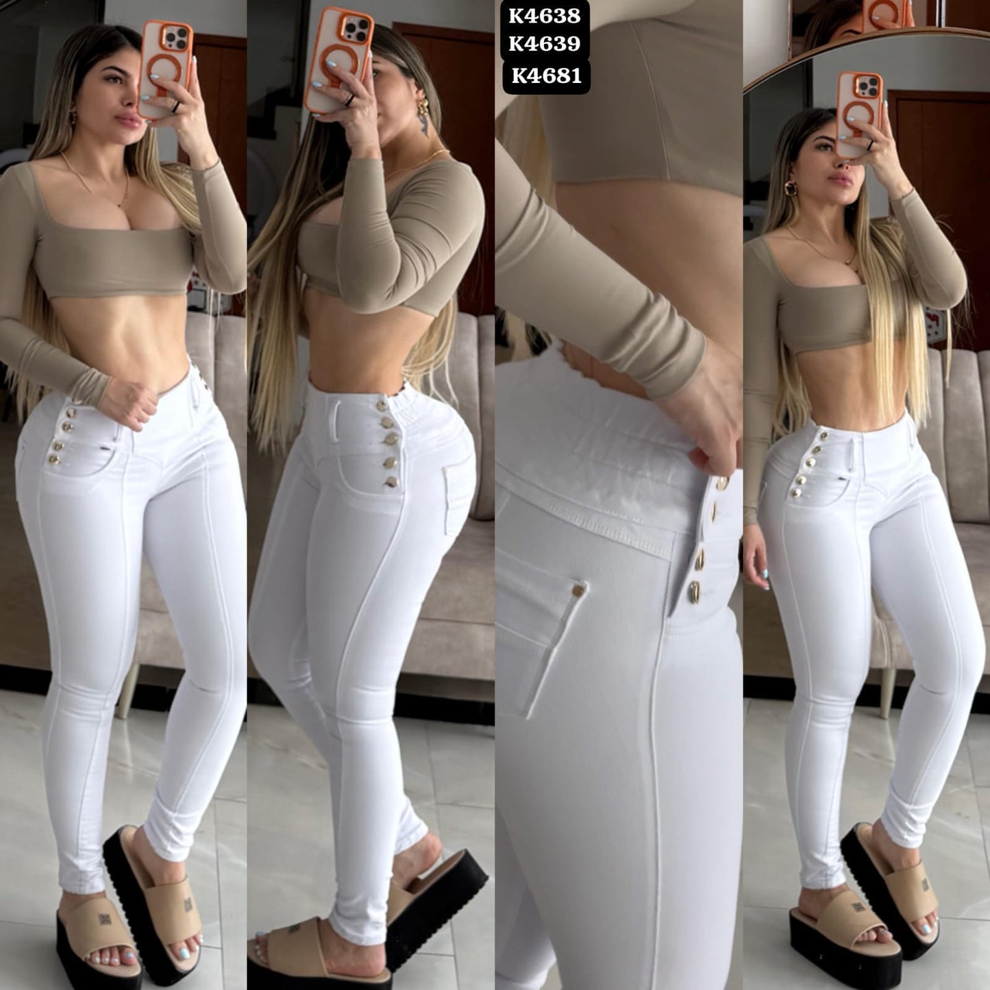 Skinny Strech Blanco - Ref K4681