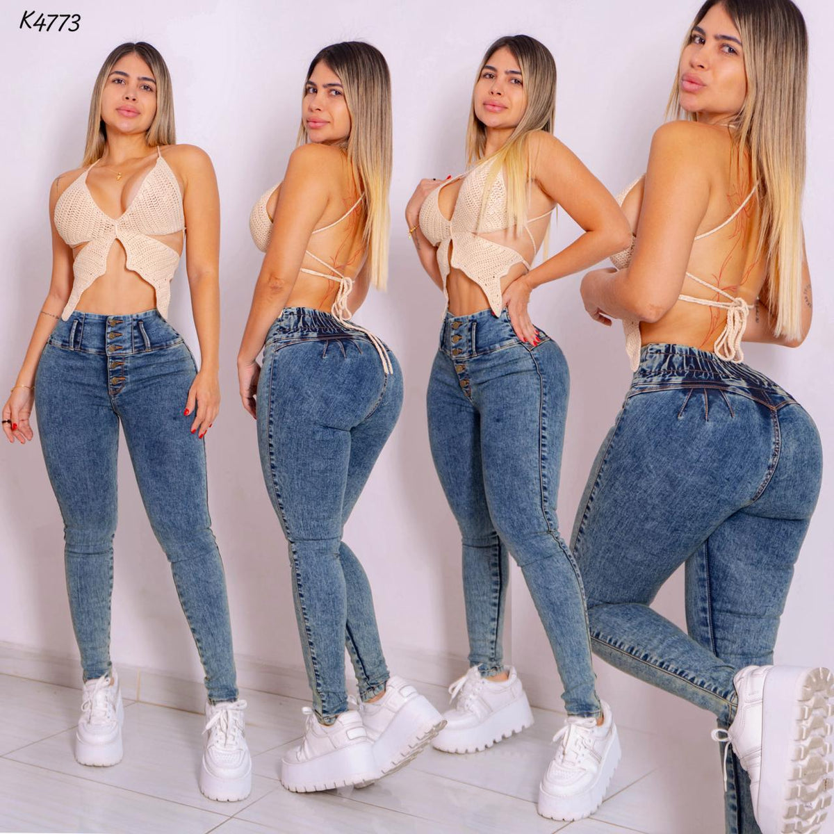 Jeans Skinny Tela Strech - Ref K4773
